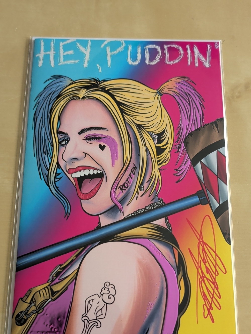 Scott Straka Signed Harley Quinn Original Comic Art MegaCon Orlando 2026 2 coas